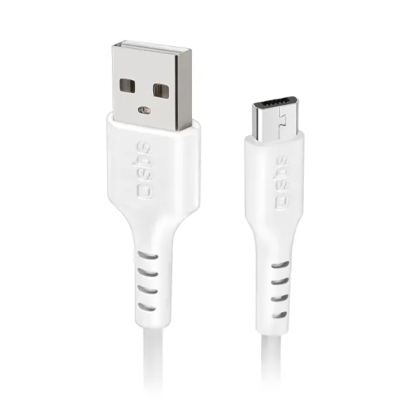 SBS - Kábel USB-A/Micro USB, 5 W, 1 m, biela
