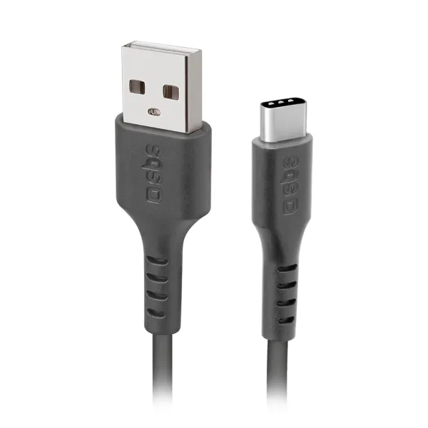 SBS - Kábel USB-C/USB-A, 18 W, 2 m, čierna