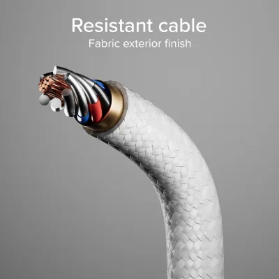 SBS - Rozdeľovací kábel 3x USB-C, 60 W, 1,5 m, biela