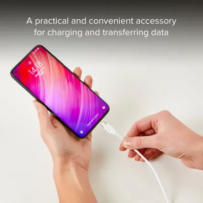 SBS - Kábel USB-C/USB-C, 25 W, 2 m, biela