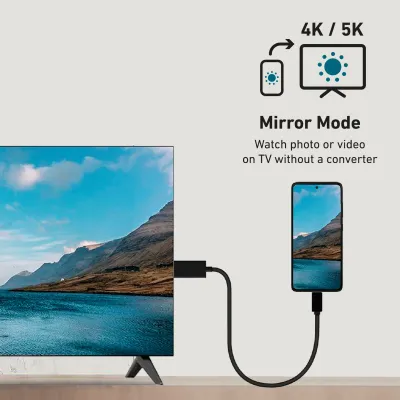 SBS - Kábel USB-C/HDMI, 1,8 m, čierna