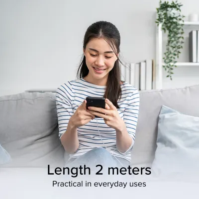 SBS - Kábel USB-C/USB-C, 240 W, PD, High Speed, opletený, biela