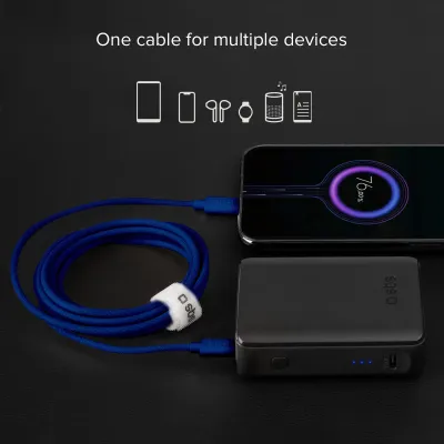 SBS - Kábel USB-C/USB-C, 60 W, Power Delivery, 1,5 m, modrá