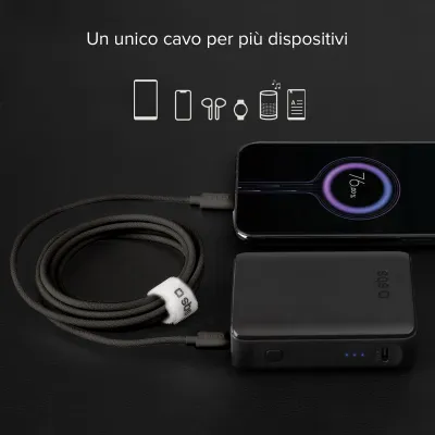 SBS - Kábel USB-C/USB-C, 60 W, Power Delivery, 1,5 m, čierna