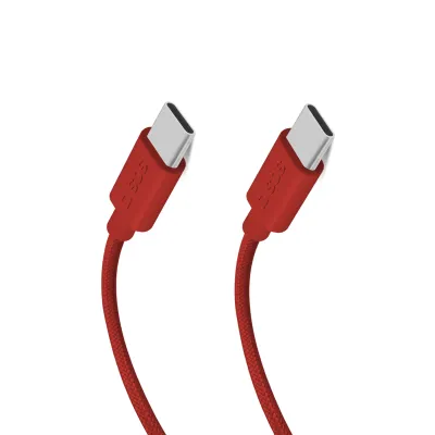 SBS - Kábel USB-C/USB-C, 60 W, Power Delivery, 1,5 m, červená