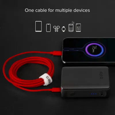 SBS - Kábel USB-C/USB-C, 60 W, Power Delivery, 1,5 m, červená