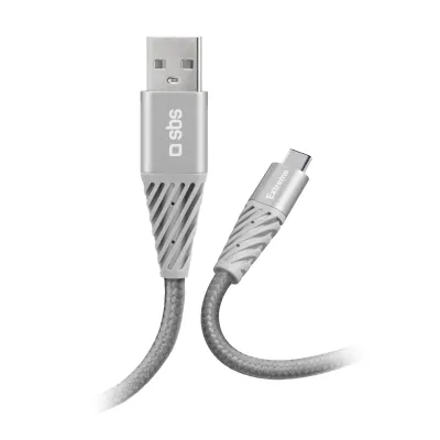 SBS - Kábel USB-C/USB-A, 18 W, Extreme, 1,5 m, šedá