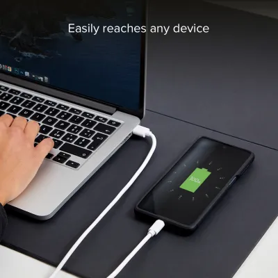 SBS - Kábel Polo USB-C/USB-A, 18 W, Polo, silikónový, 1 m, biela
