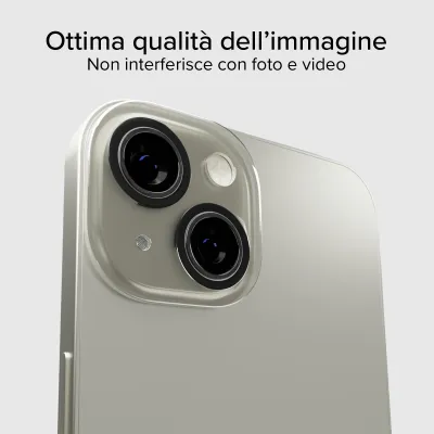 SBS - Ochranný kryt objektívu pre iPhone 14/14 Plus, čierna