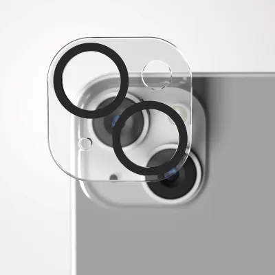 SBS - Ochranný kryt objektívu pre iPhone 15/15 Plus, čierna