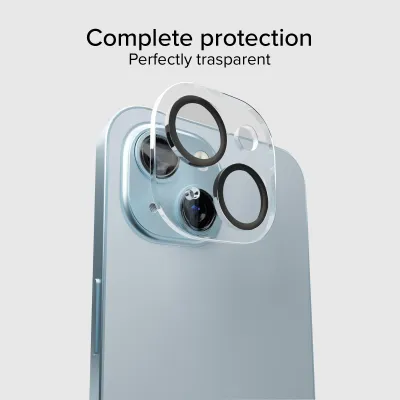 SBS - Ochranný kryt objektívu pre iPhone 15/15 Plus, čierna