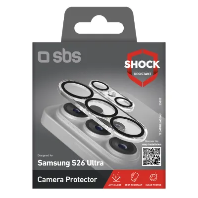 SBS - Ochranný kryt objektívu pre Samsung Galaxy S26 Ultra, transparentná