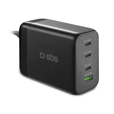 SBS - Nabíjacia stanica 200 W GaN, PD, čierna