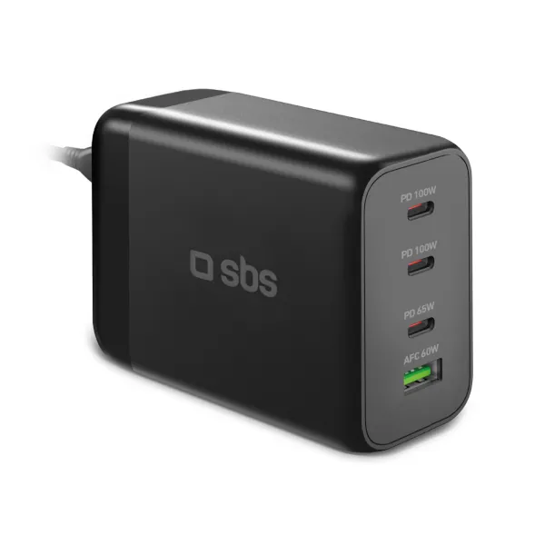 SBS - Nabíjacia stanica 200 W GaN, PD, čierna