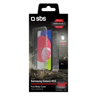 SBS - Puzdro 360 pre Samsung Galaxy A53 5G, transparentná