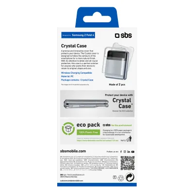 SBS - Puzdro Crystal pre Samsung Galaxy Z Flip4, transparentná