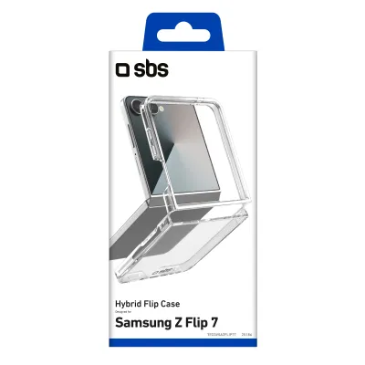 SBS - Puzdro Crystal pre Samsung Galaxy Z Flip7, transparentná
