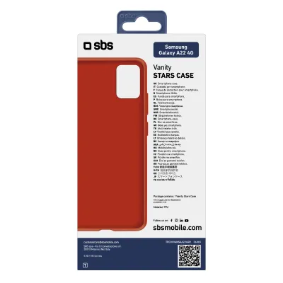 SBS - Puzdro Vanity pre Samsung Galaxy A22, červená