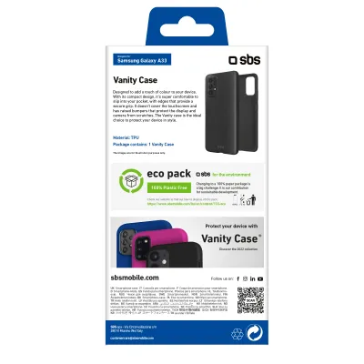 SBS - Puzdro Vanity pre Samsung Galaxy A33, čierna