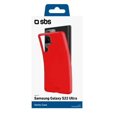 SBS - Puzdro Vanity pre Samsung Galaxy S22 Ultra, červená