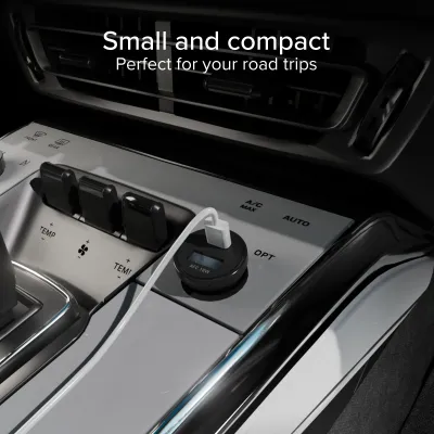 SBS - Autoadaptér USB-A/USB-C, PD, 25 W, čierna