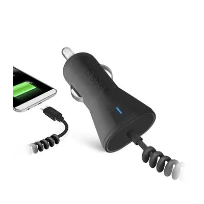 SBS - Autonabíjačka USB-C, 2,1 A, čierna