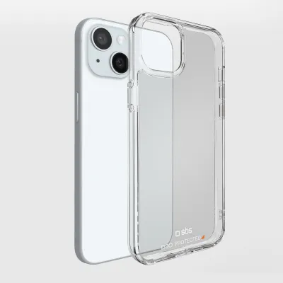 SBS - Puzdro Extrema Active D3O pre iPhone 15, transparentná