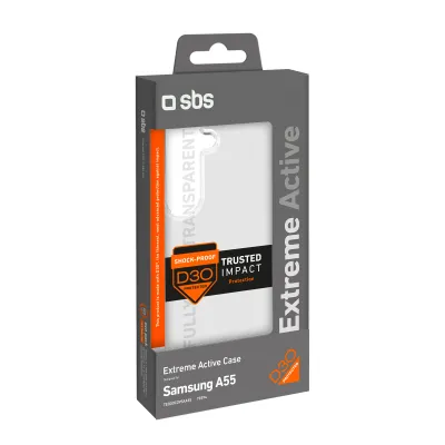 SBS - Puzdro Extrema Active D3O pre Samsung Galaxy A55, transparentná