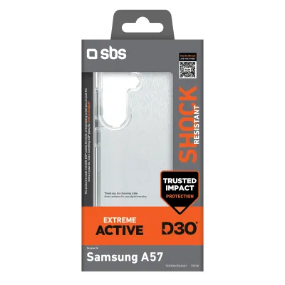 SBS - Puzdro Extreme Active D3O pre Samsung Galaxy A57, transparentná