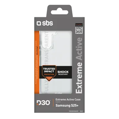 SBS - Puzdro Extrema Active D3O pre Samsung Galaxy S25+, transparentná