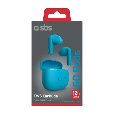 SBS - Bezdrôtové slúchadlá TWS Go Pods, modrá