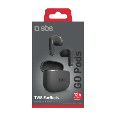 SBS - Bezdrôtové slúchadlá TWS Go Pods, čierna