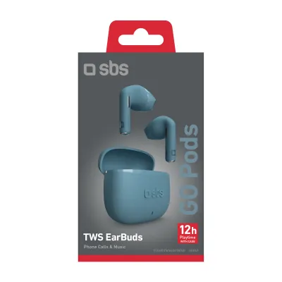 SBS - Bezdrôtové slúchadlá TWS Go Pods, petrol green