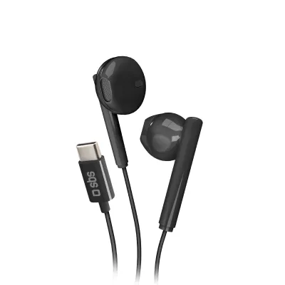 SBS - Slúchadlá Studio Mix 65c s mikrofónom, USB-C, čierna
