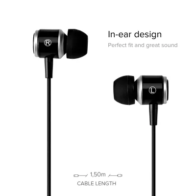 SBS - Slúchadlá Studio Mix 100C s mikrofónom a konektorom USB-C, čierna