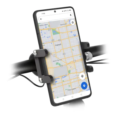 SBS - Hliníkový držiak E-Go pre elektrické kolobežky a bicykle, čierna