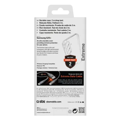 SBS - Puzdro Extreme X2 pre Samsung Galaxy S25+, transparentná