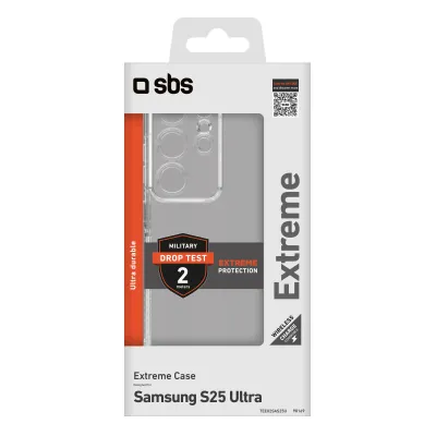 SBS - Puzdro Extreme X2 pre Samsung Galaxy S25 Ultra, transparentná