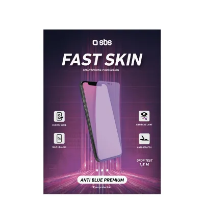 SBS - Fólia ANTI BLUE PREMIUM pre Fast Skin, číra