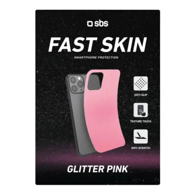 SBS - Fólia GLITTER pre Fast Skin, ružová