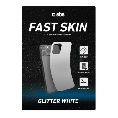 SBS - Fólia GLITTER pre Fast Skin, biela