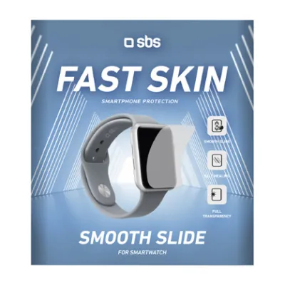 SBS - Fólia Smartwatch SMOOTH SLIDE pre Fast Skin 3.0, číra