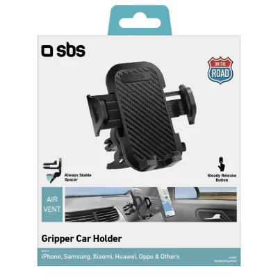 SBS - Držiak do auta Gripper, do mriežky, čierna