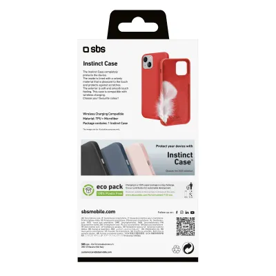 SBS - Puzdro Instinct pre iPhone 14 Plus, červená