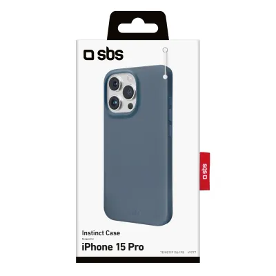SBS - Puzdro Instinct pre iPhone 15 Pro, modrá