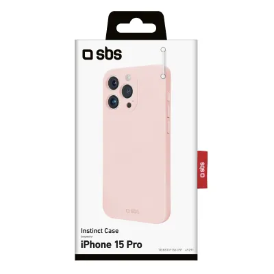 SBS - Puzdro Instinct pre iPhone 15 Pro, ružová