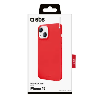 SBS - Puzdro Instinct pre iPhone 15, červená