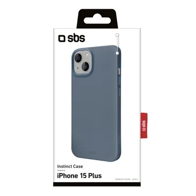SBS - Puzdro Instinct pre iPhone 15 Plus, modrá