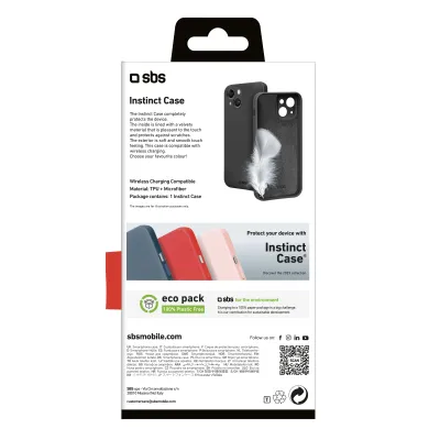 SBS - Puzdro Instinct pre iPhone 15 Plus, čierna