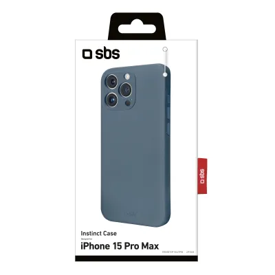 SBS - Puzdro Instinct pre iPhone 15 Pro Max, modrá